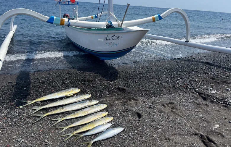 Amed Fishing Tour Tuna on Boat